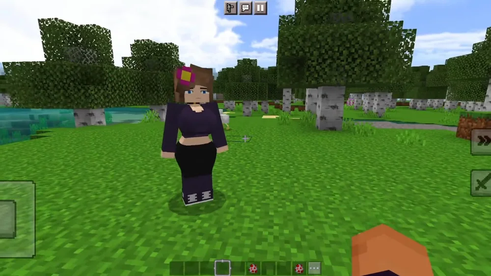 Jenny Mod Gameplay Screenshot - Minecraft NPC Interaction